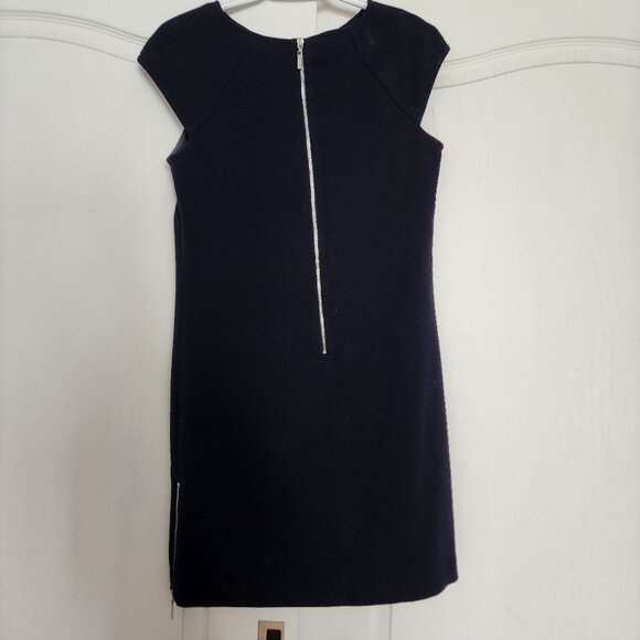 Eliza J Fitted Professional Office Dress in Navy - Size 4 - Picture 5 of 8